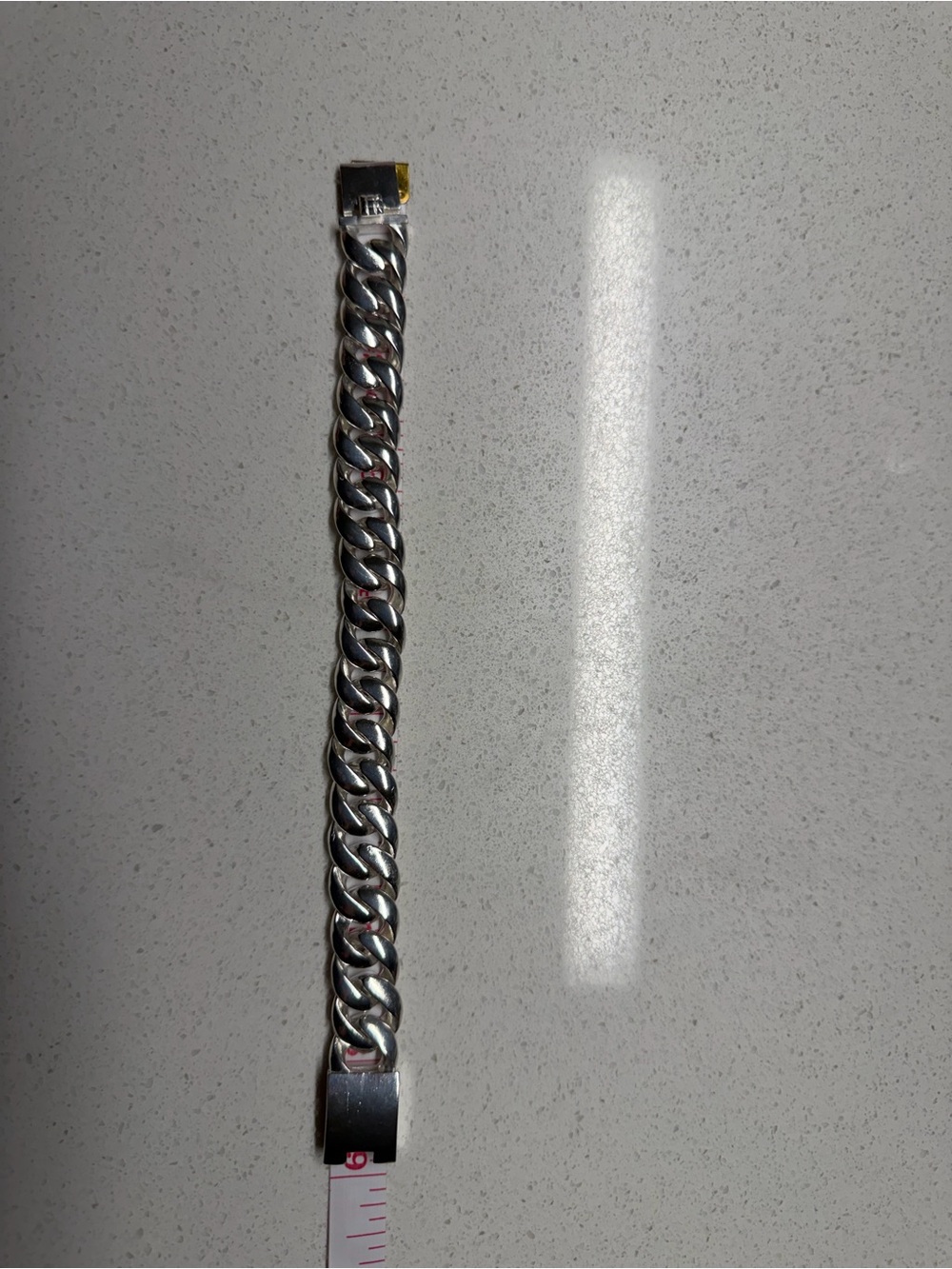 925 Sterling Silver Cuban Link Bracelet 8.75” 15mm Heavy Men’s Box Clasp - Picture 8 of 12